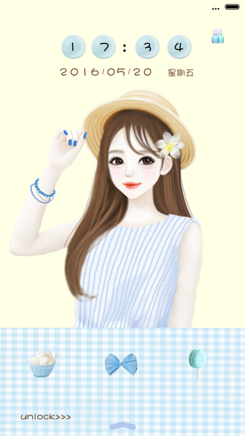(抢红包)春日里的一抹海军风（多锁屏+音乐界面+自由桌面） screenshot