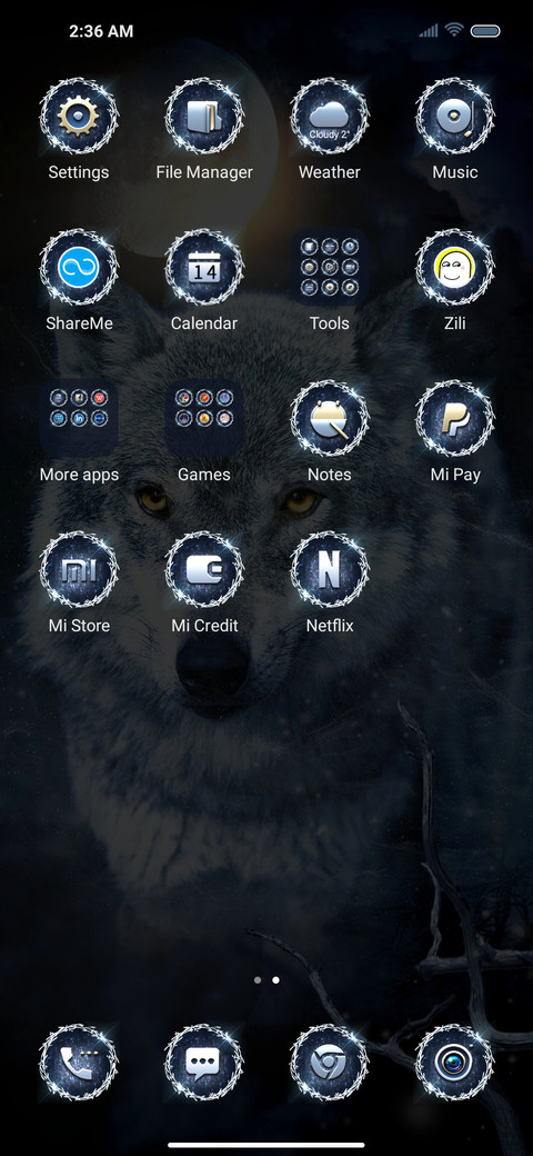 Snow wolf screenshot