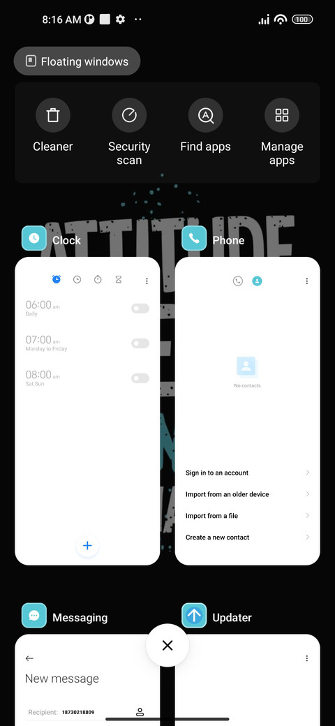 Attitude screenshot
