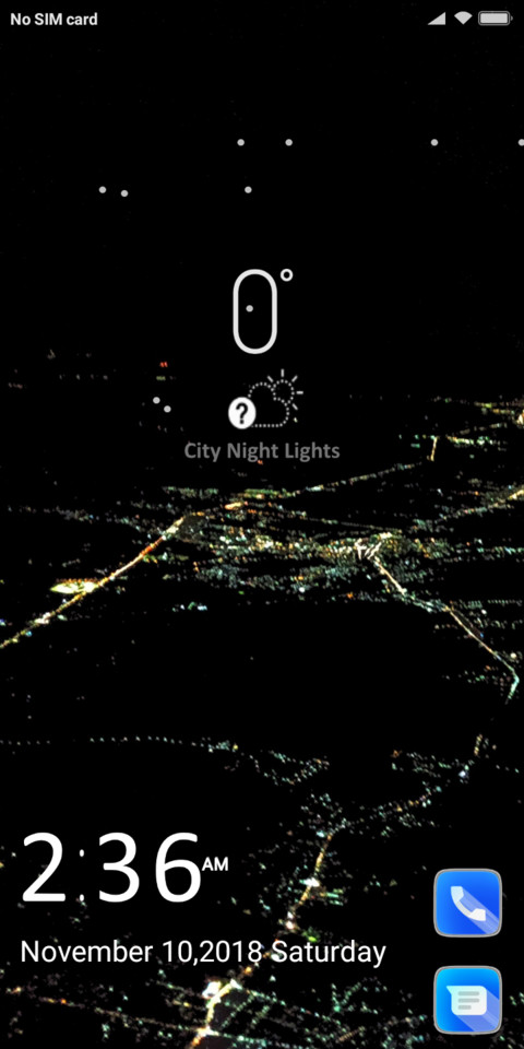 City night lights screenshot
