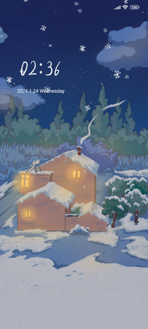 Snow view cabin screenshot