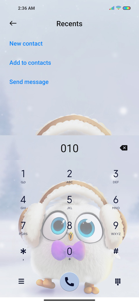 Angry Birds white screenshot