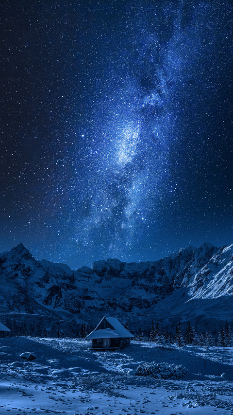 Small House Under The Stars at Night screenshot