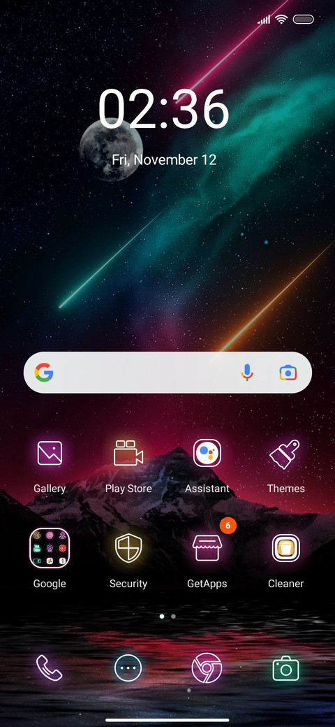 Meteor sky screenshot