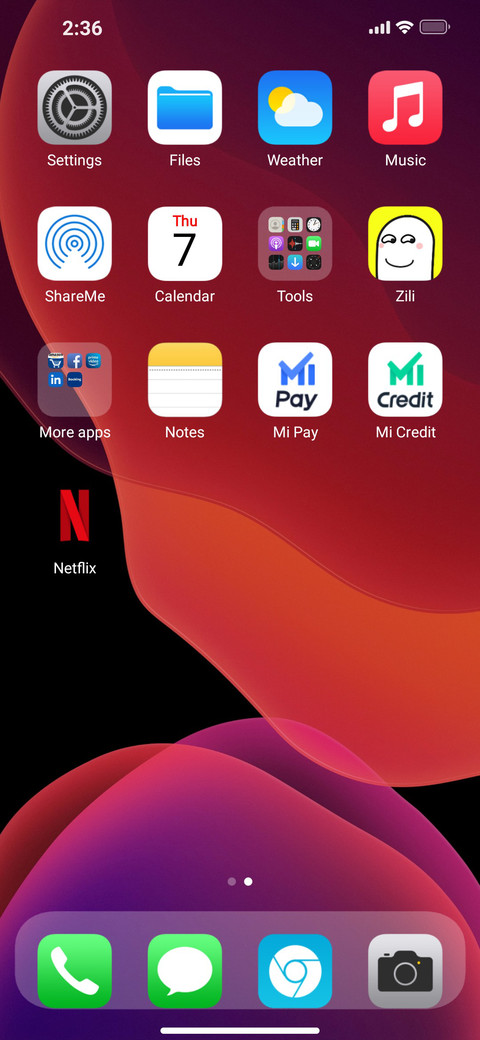 iPhone XS Pro screenshot