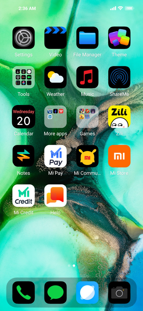 iOS Black v11 screenshot