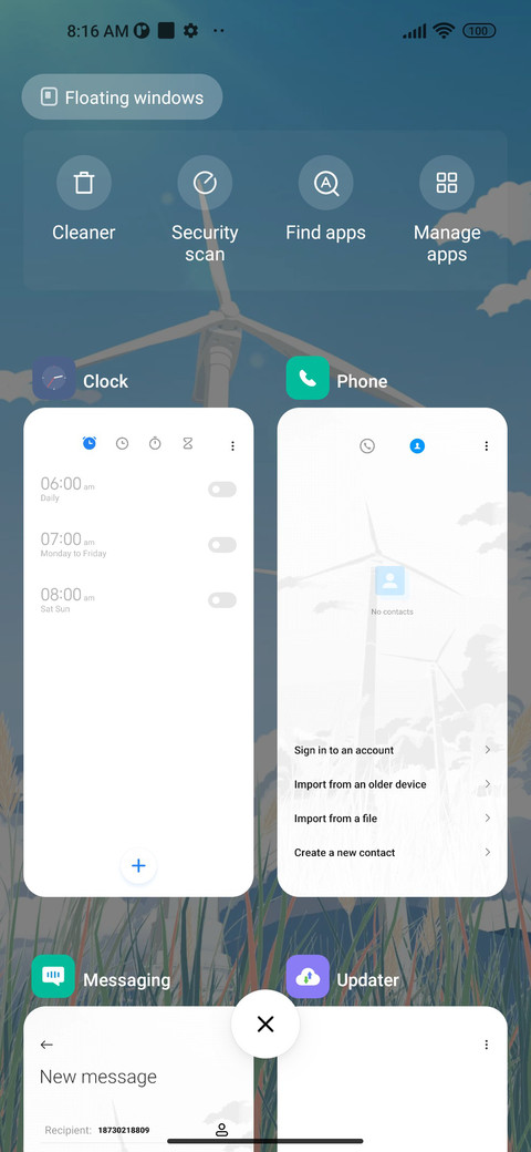 Wind screenshot