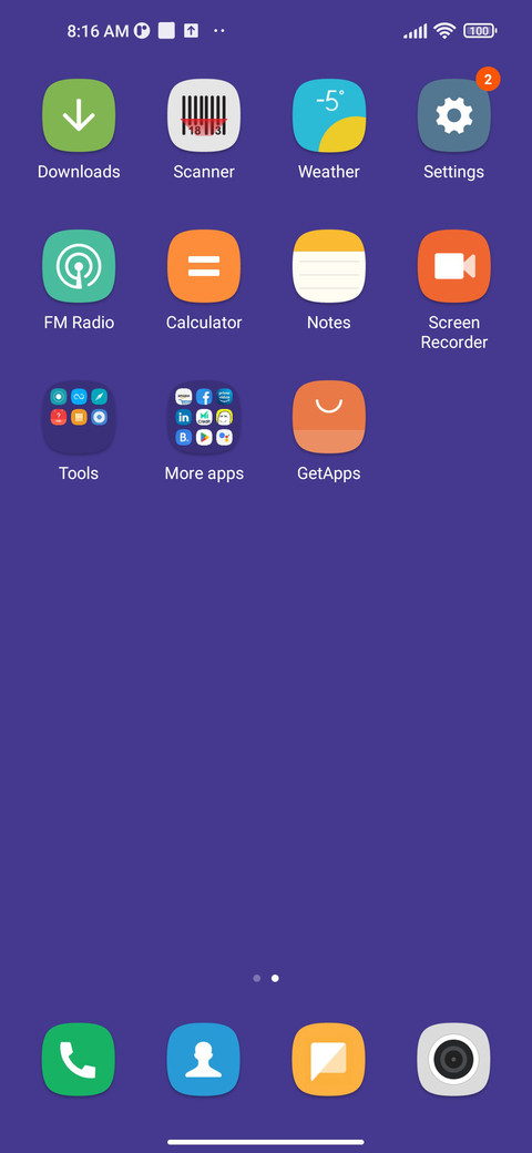 I purple screenshot