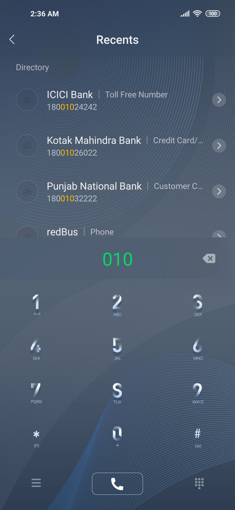 Simple Blue screenshot