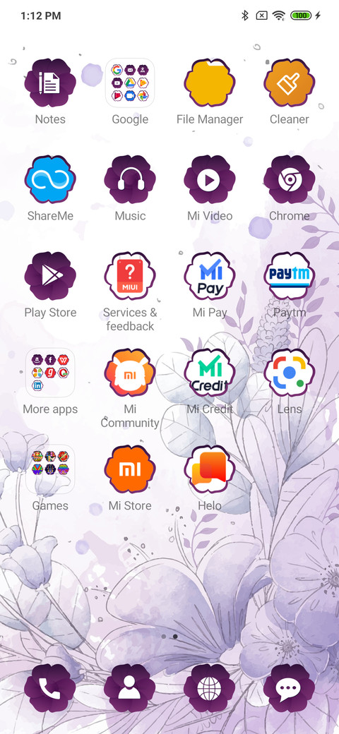PurpleFloral_3MDP screenshot