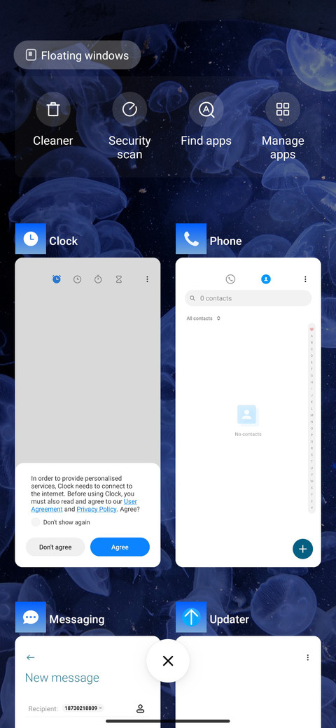 Blue screenshot