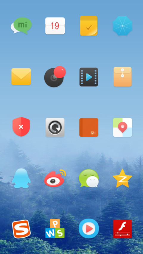 Nature blue screenshot