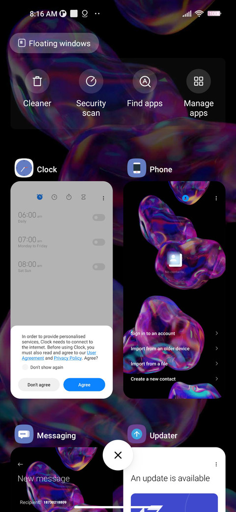 Dancing bubble screenshot