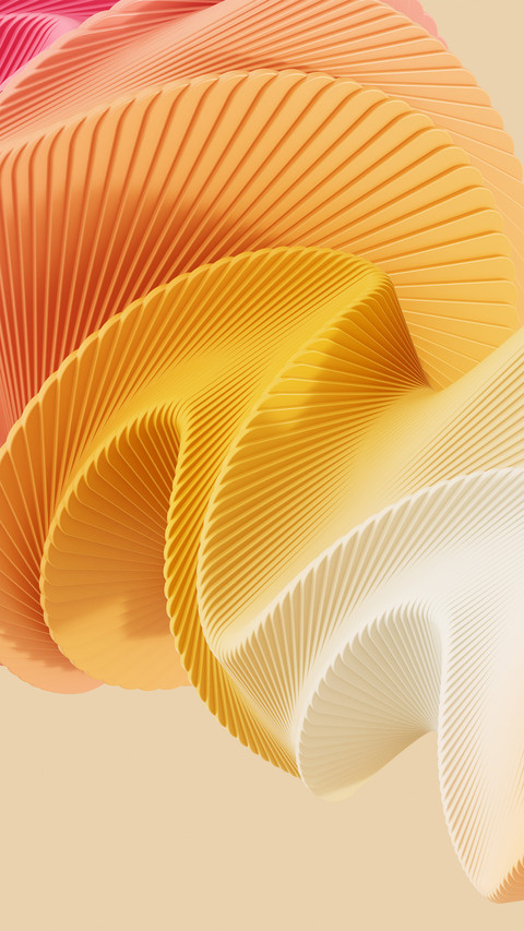 Colorful twisted shapes screenshot
