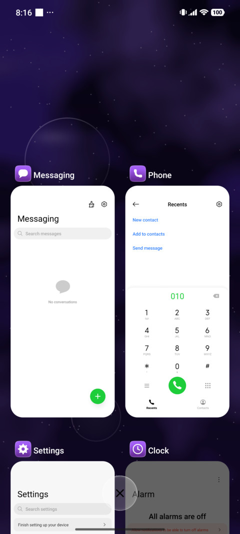 Purple Real Glass screenshot
