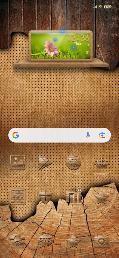 Wooden screenshot
