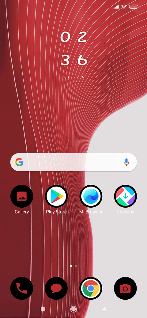 Red Abstract Lines_3MDS screenshot