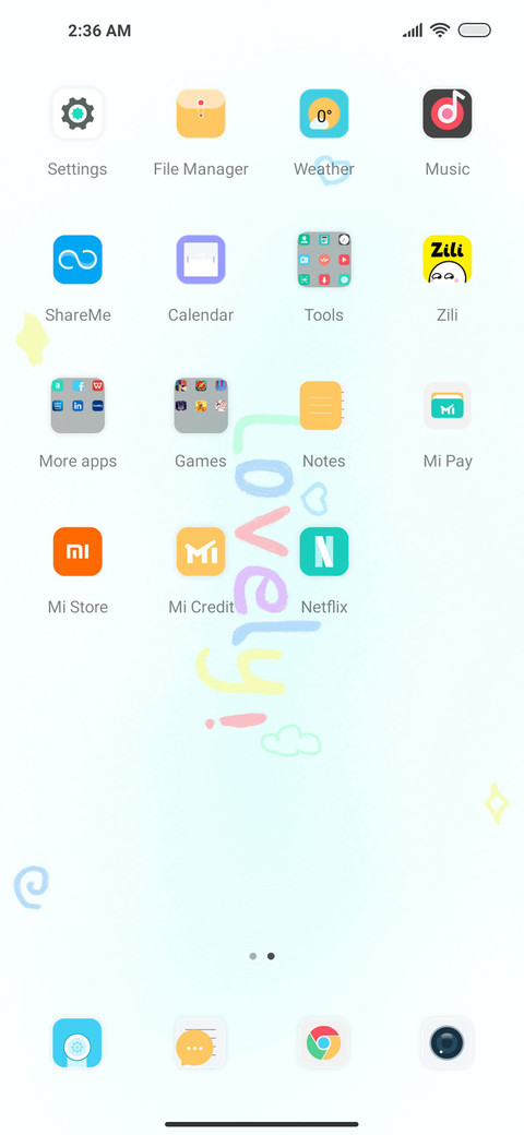 Colored text screenshot