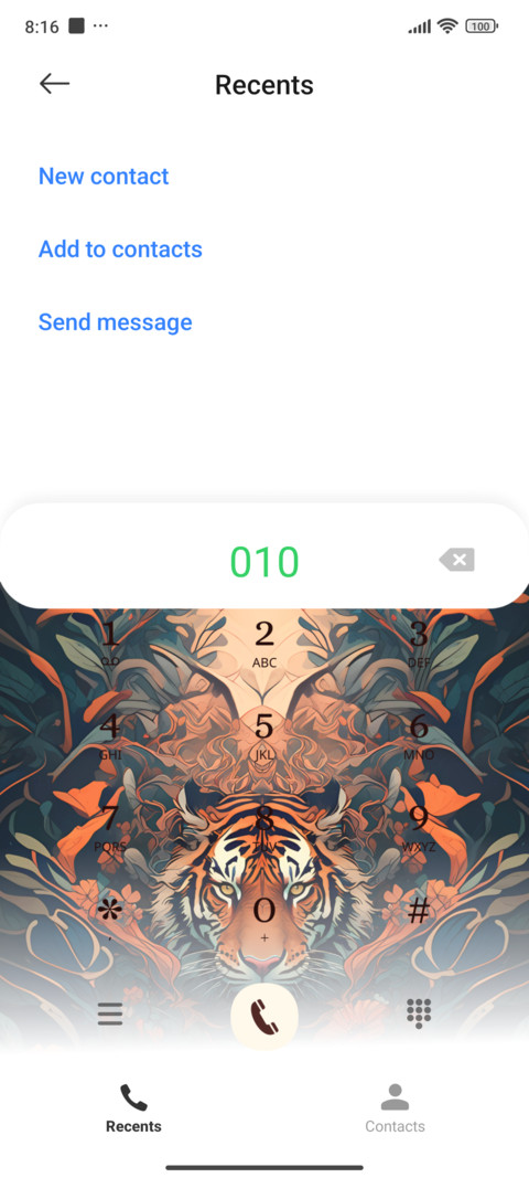 tiger screenshot