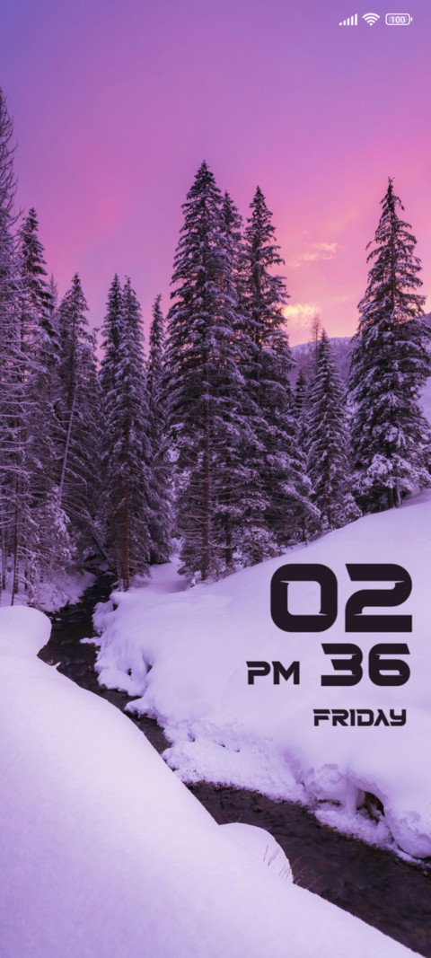 Pine trees screenshot