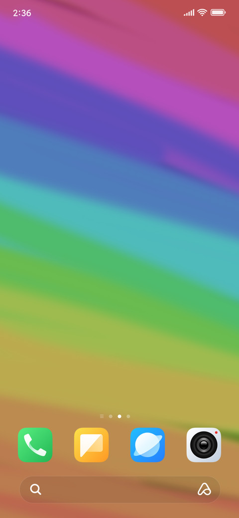 Rainbow theme v1 screenshot
