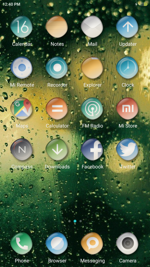 Glassy screenshot