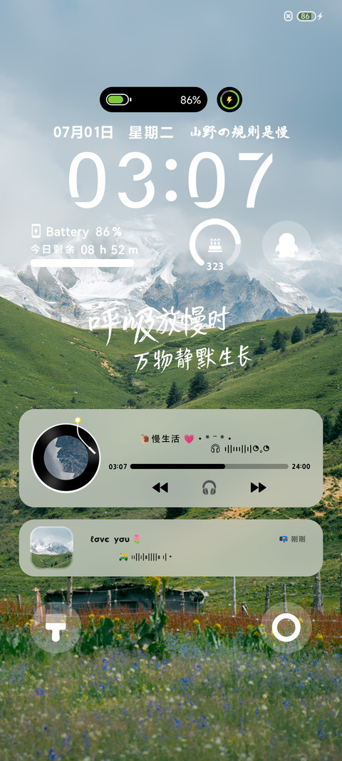 自定义 原野的留白 screenshot