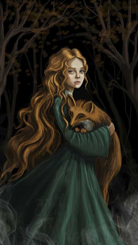 Girl with a Fox in Her Arms. screenshot