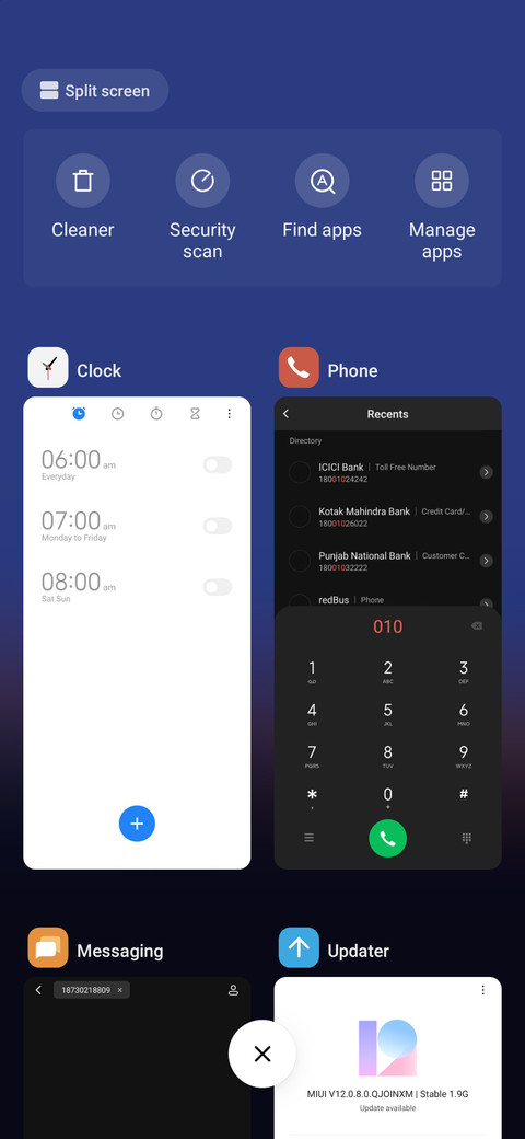 On schedule screenshot