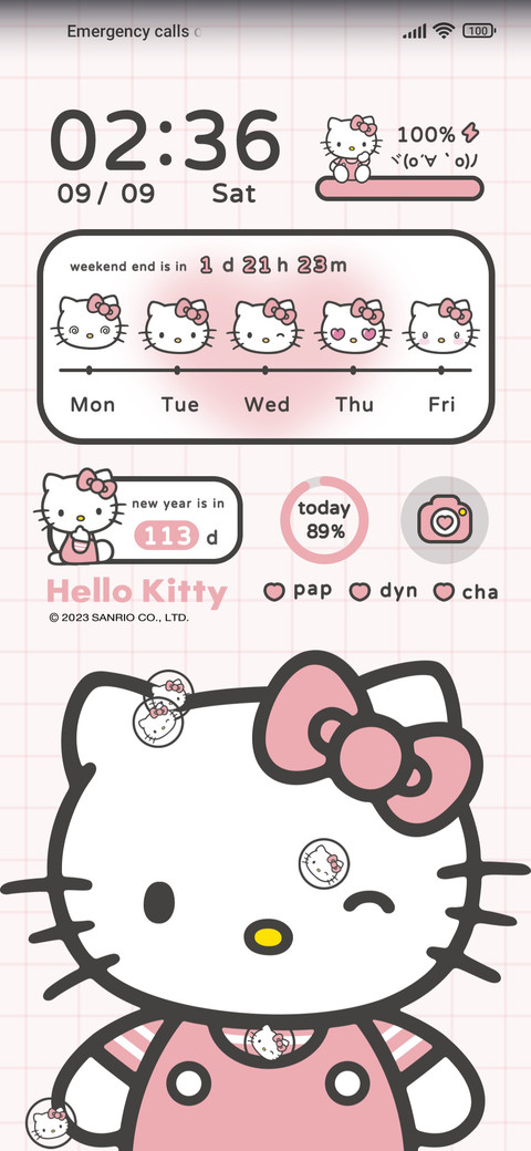 Hello Kitty mood screenshot