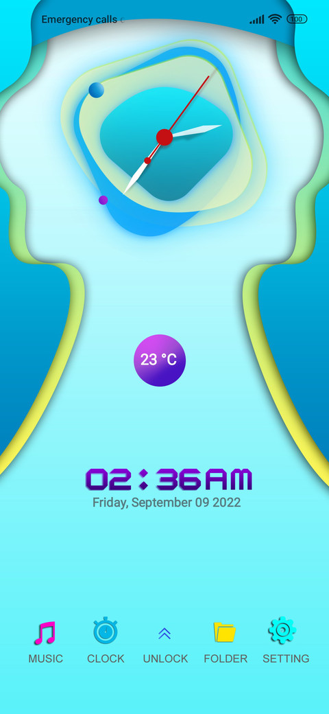 New Style Clock screenshot
