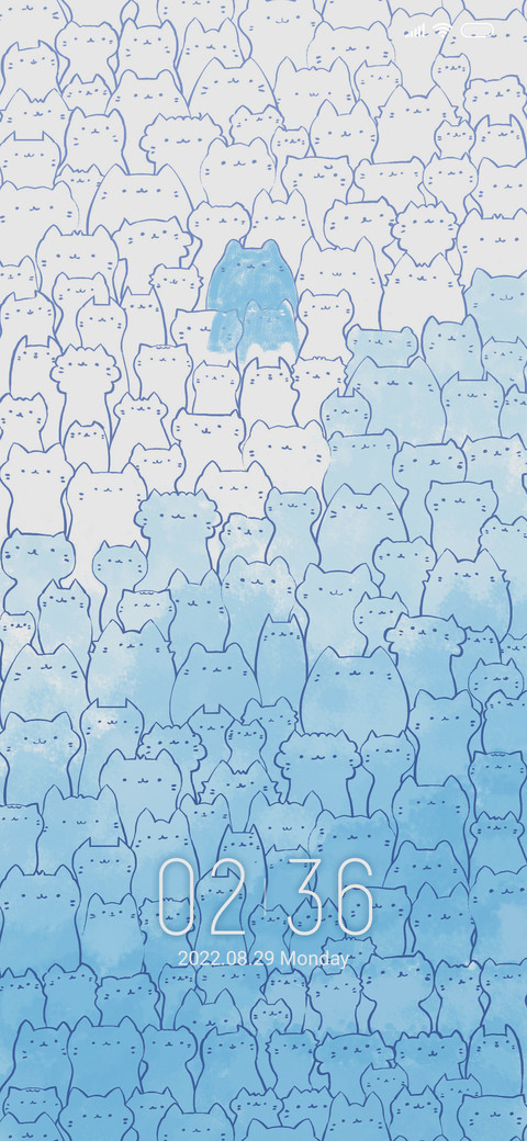 Blue kitten screenshot