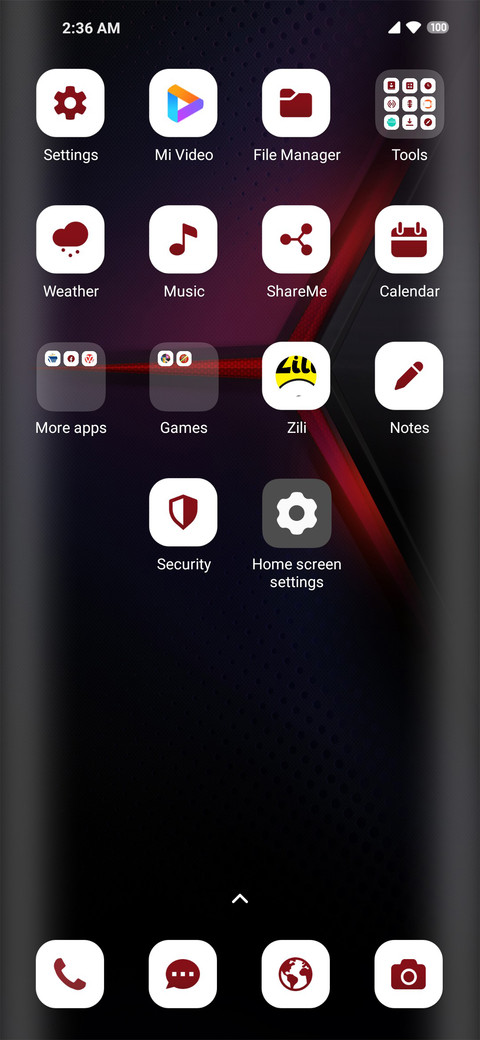 Business Red screenshot