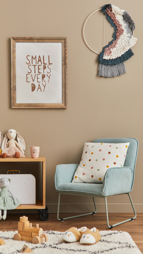 Child Room with Mint Armchair, Toys and Teddy Bear screenshot