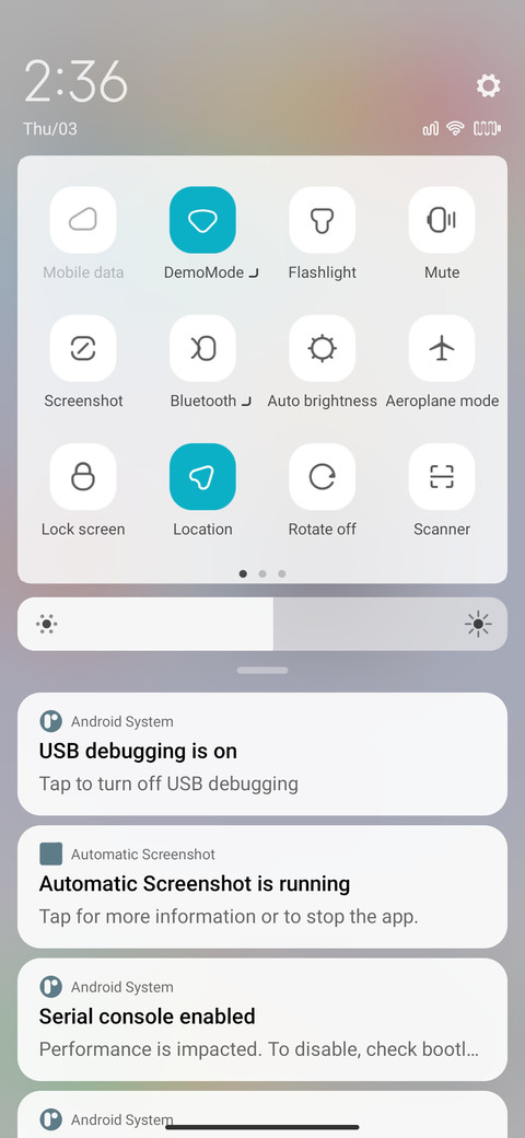 Line os screenshot