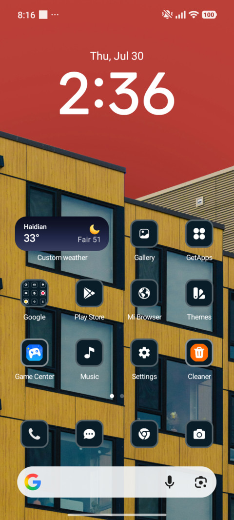 Warm Minimal screenshot