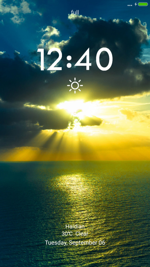 iOS Sunset screenshot