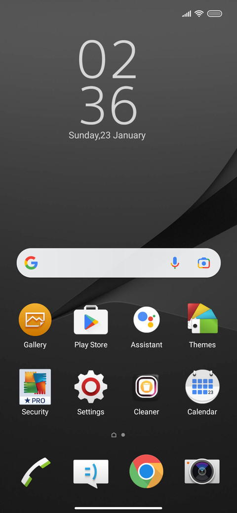 Xperia Z5 screenshot