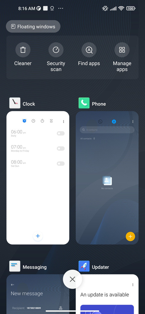 Simple Blue screenshot