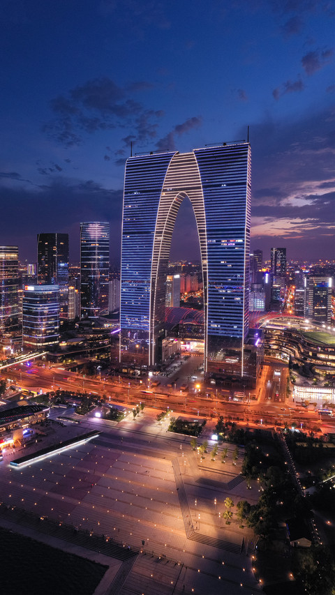 Suzhou Oriental Gate Night Scene 2 screenshot