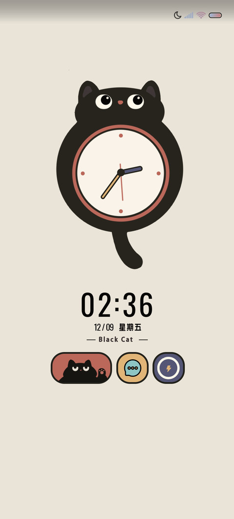 黑猫格子间万象组件 screenshot