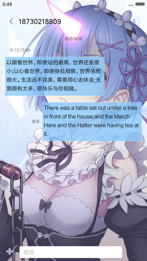  动态 从零开始的异世界生活之雷姆 多锁屏+音乐界面  screenshot
