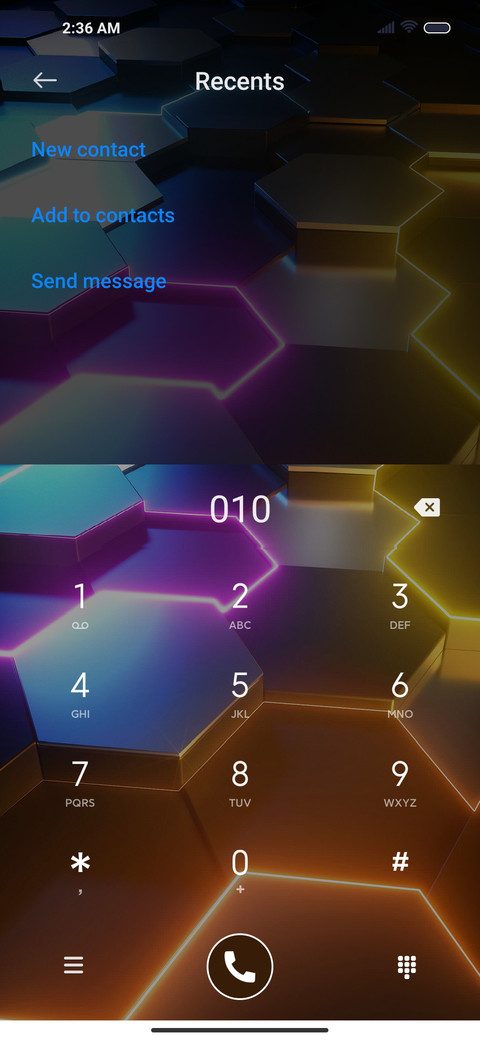 Rainbow hexagon screenshot