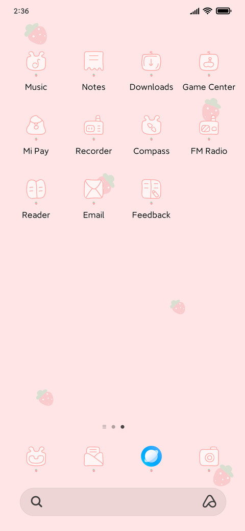 Pink strawberry screenshot