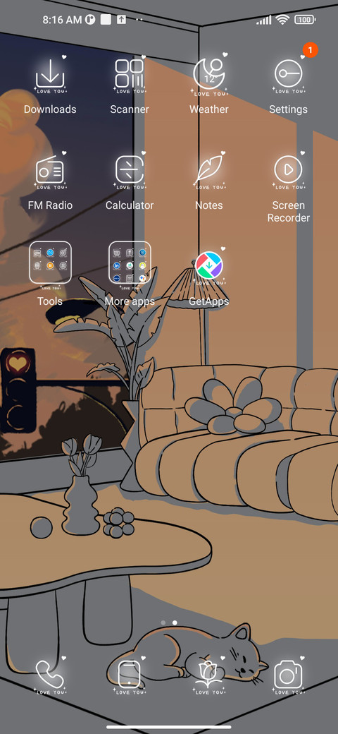 Light landscape screenshot