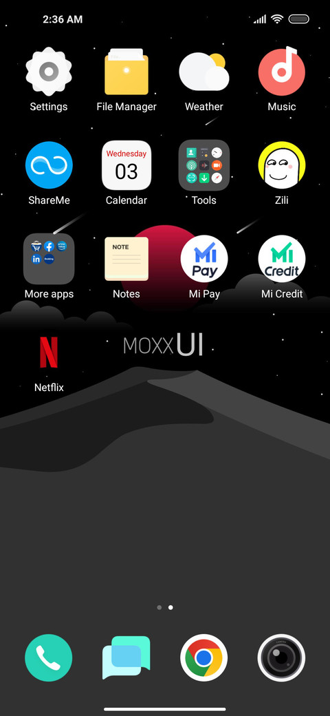 MOXX Ui screenshot