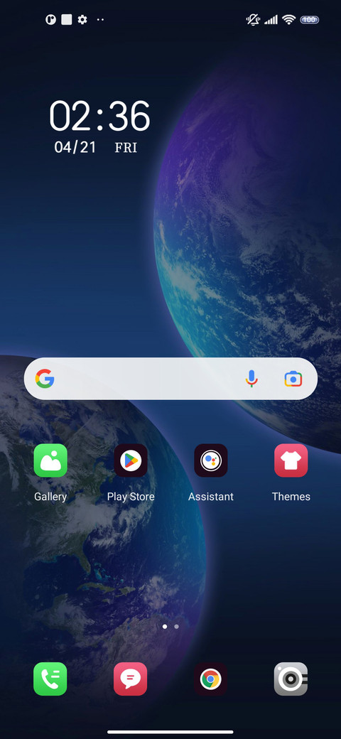 Icon interaction screenshot