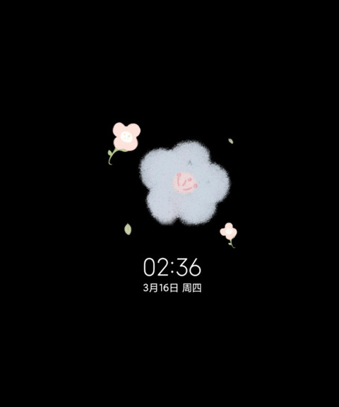双屏文艺清新小花 screenshot