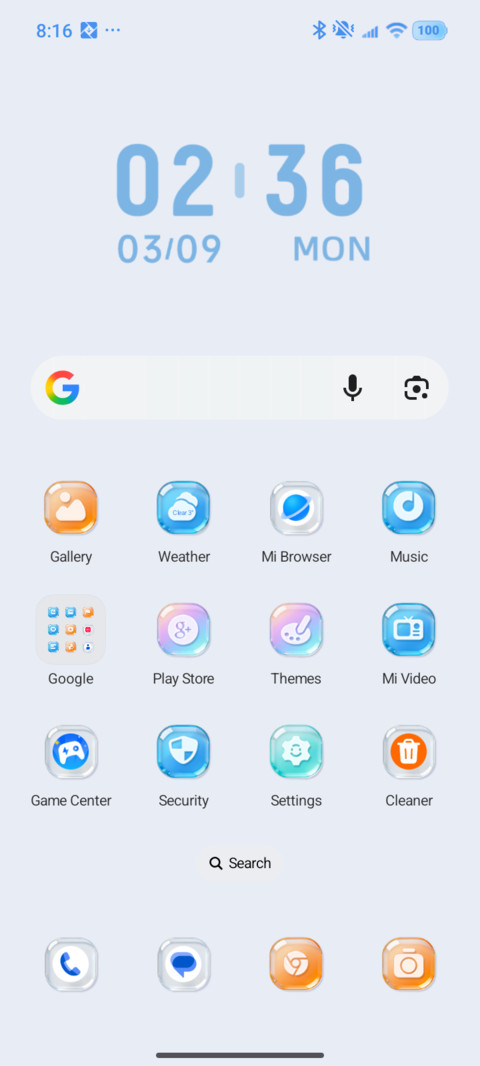 Colorful glass screenshot