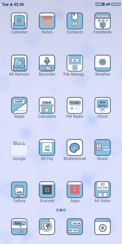 Bluekoetoek screenshot